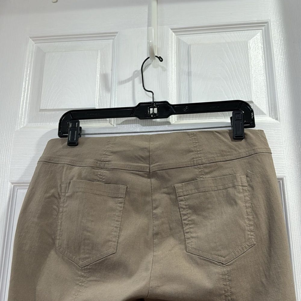 ROBELL BELLA 09 CROP CUFF TROUSER. TAUPE - Picture 8 of 10